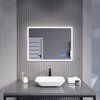 Anzzi 24in x 31in LED Front/Back Light Magnifying Bathroom Mirror With Defogger BA-LMDFX012AL